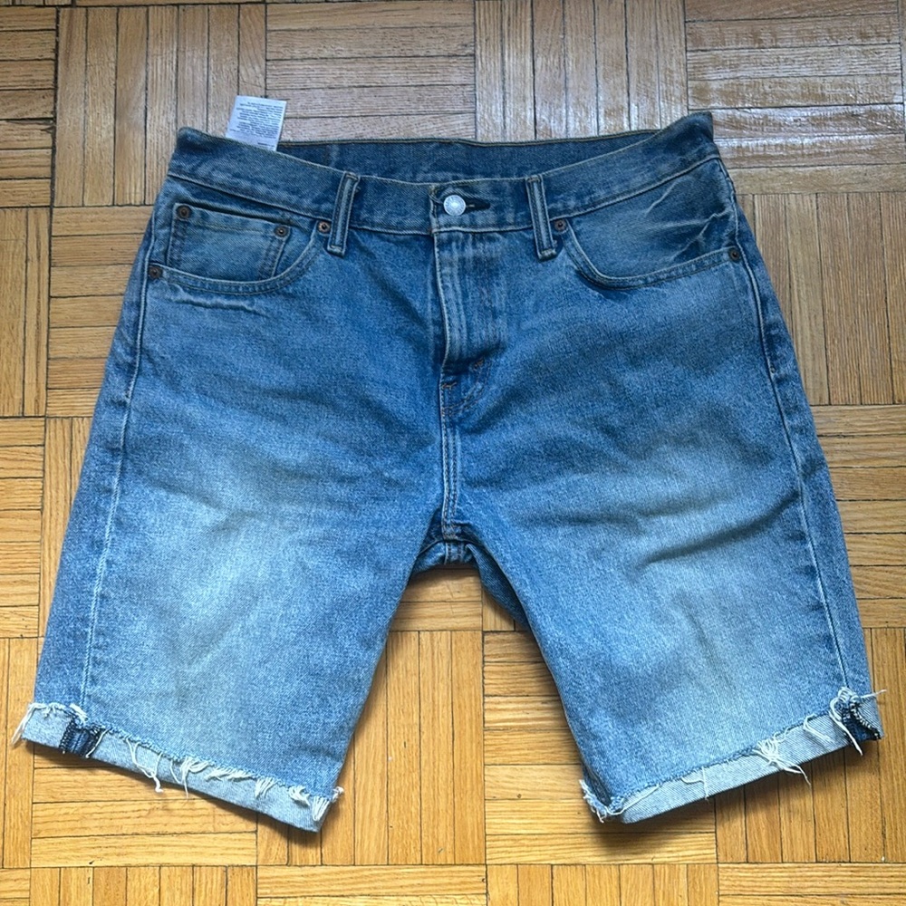 Levi’s Strauss & Co 511 Cutoff Shorts Size 33 Blue Jeans Red Tab